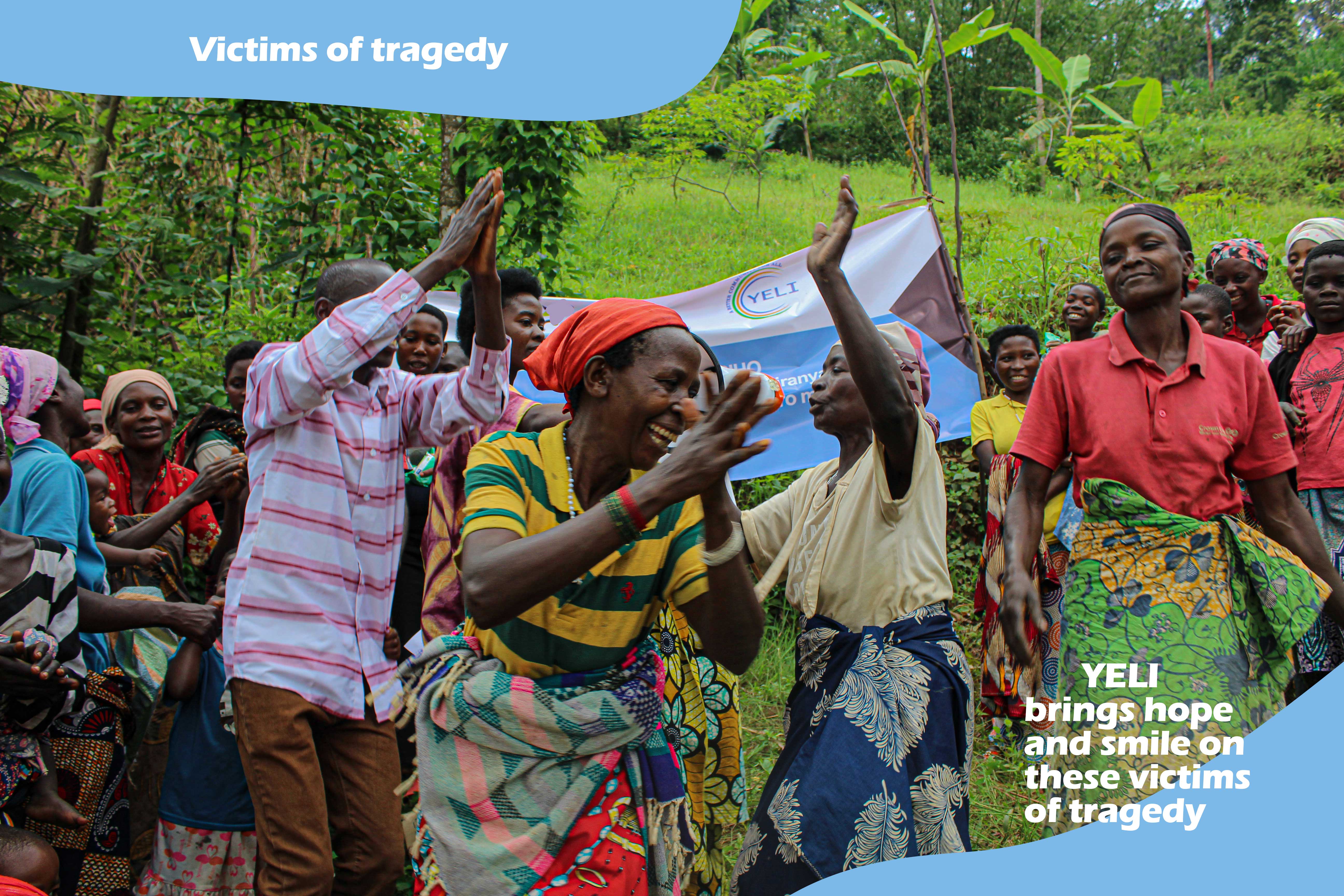 YELI brings hope and smile on these victims of the tragedy , yeli bujumubura, burundi